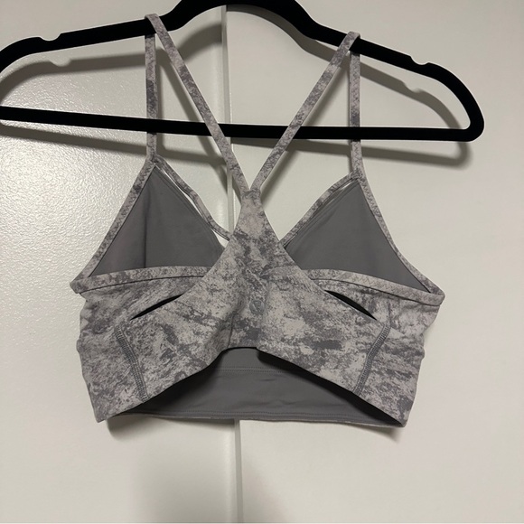 Lululemon Expand Your Limits Sports Bra: Washed Marble Alpine White Silverscreen - Picture 6 of 6